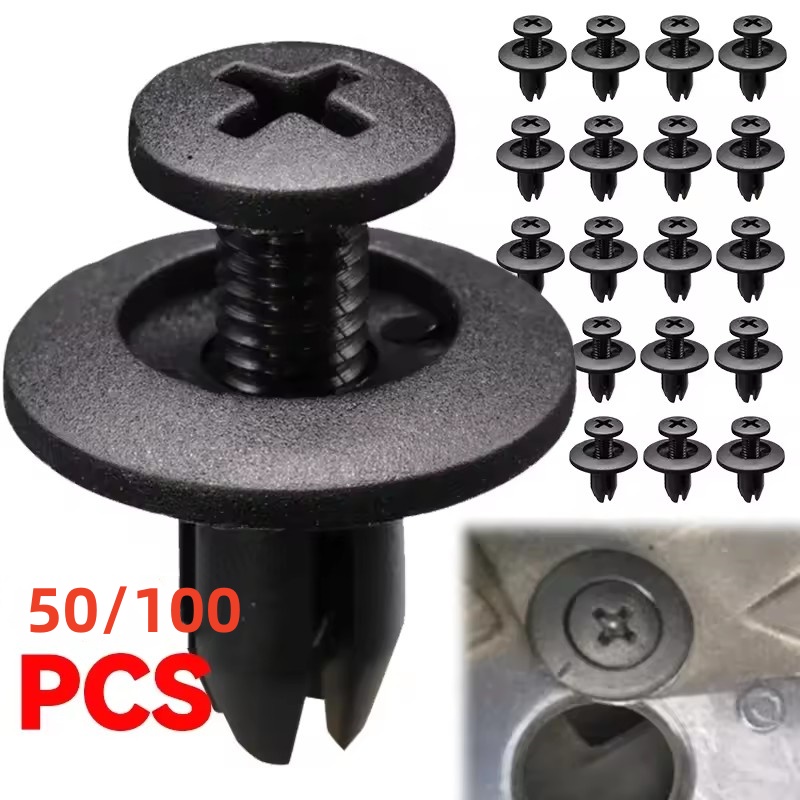 Nity plastikowe 8mm, mocowania, śruby, klipsy do błotników samochodowych, zderzaków, nity samochodowe, plastikowe kołki wciskane 8mm, akcesoria samochodowe