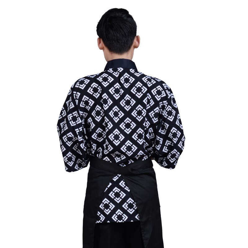 Japonais coréen Restaurant Sushi vêtements serveur uniformes hommes et femmes Cuisine Kimono Chef hauts manteau Service alimentaire salopette