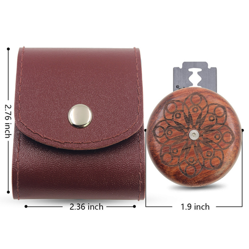 Wooden Bread Knife Razor Cutter with Storage Bag Round Bread Lame Dough Scoring Slashing Tool for DIY Sourdough Bread