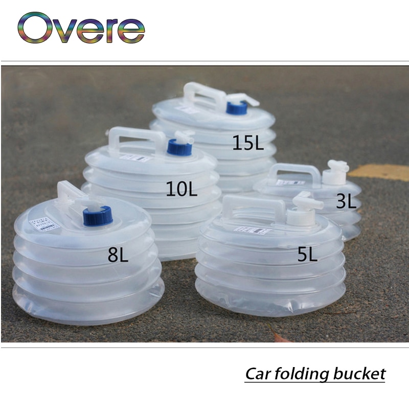 Overe 1pc bil sammenleggbar bøtte vannlager til renault megane 3 støvkost logan captur clio chevrolet cruze aveo captiva