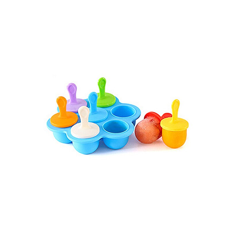 Silicone Mini Ice Pops Mold Ice Cream Popsicle Molds Child DIY Supplement Tool Food For Kids Baby Fruit Shake Ice Mold: 01