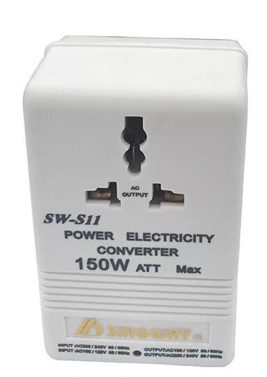 Transformator reseadapter switch laddare konvertera 220v to 110v steg upp/ner dubbel spänning 110 to 220 omvandlare: Sw -s11(150w)
