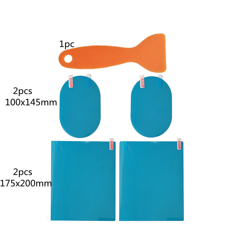 2/4/8 pezzi specchietto retrovisore laterale per auto pellicola antiappannamento impermeabile pellicola per vetri per finestrini laterali può proteggere la tua visione guida nei giorni di pioggia