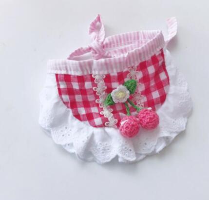 Süße Hund Lätzchen Haustier Welpe Hund Katze Spitze Bandana Halstuch Schal Zubehör Land Stil Kleine Mittelgroße Hunde Krawatte Dekor Zubehör: 2 / 21x13x50   10kg