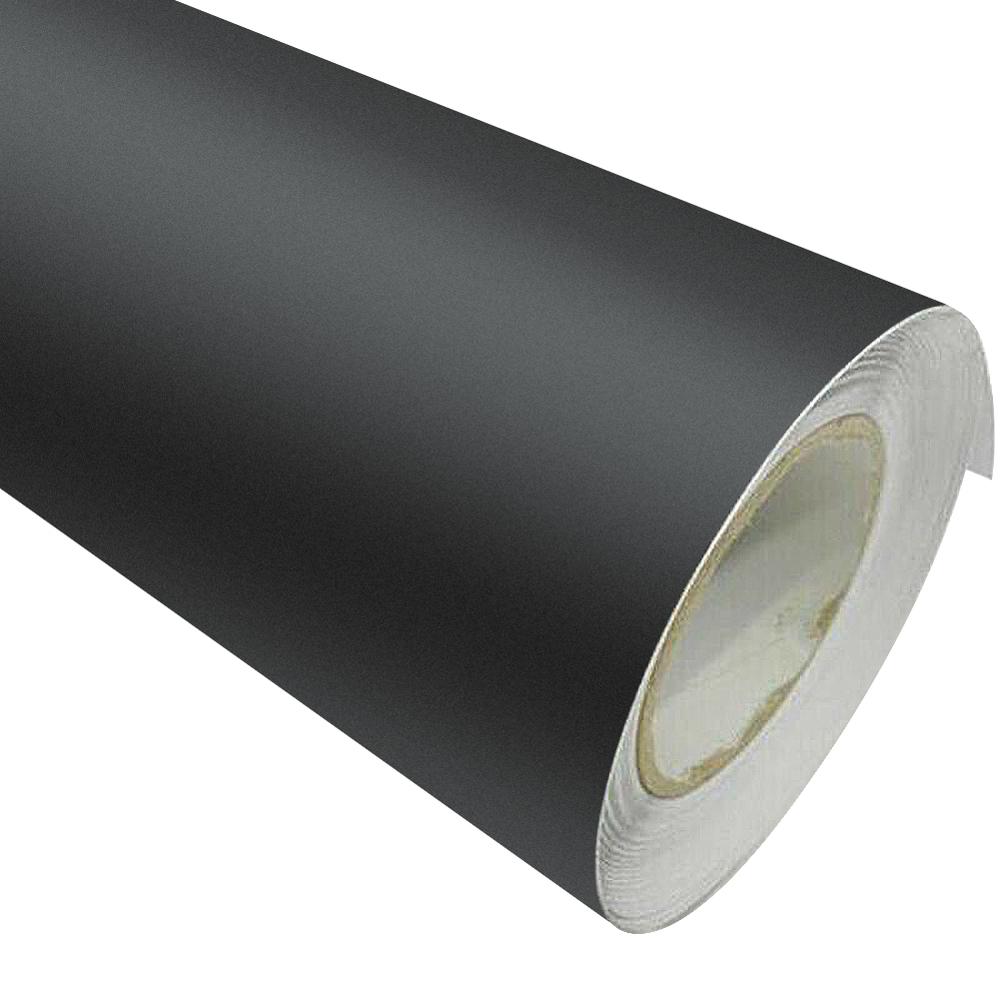 12 x 60 " mattamusta vinyylikalvo kääre auton tee itse tarra ajoneuvon tarra 3d