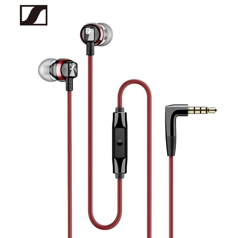 Sennheiser CX300S Wired Pure Bass Earphones Stereo Headset Sport Earbuds Noise Reduction Headphone for iPhone/Samsung/XiaoMi: Red