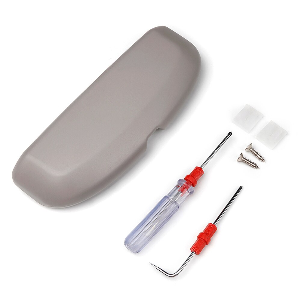 Dla BMW 1 2 3 4 5 7 serii X1 X3 X4 X5 X6 samochodu pudełko na okulary uchwyt robić przechowywania etui na okulary f30 F10 F15 F16 F34 G30 G01 G11 E70 E71: szary