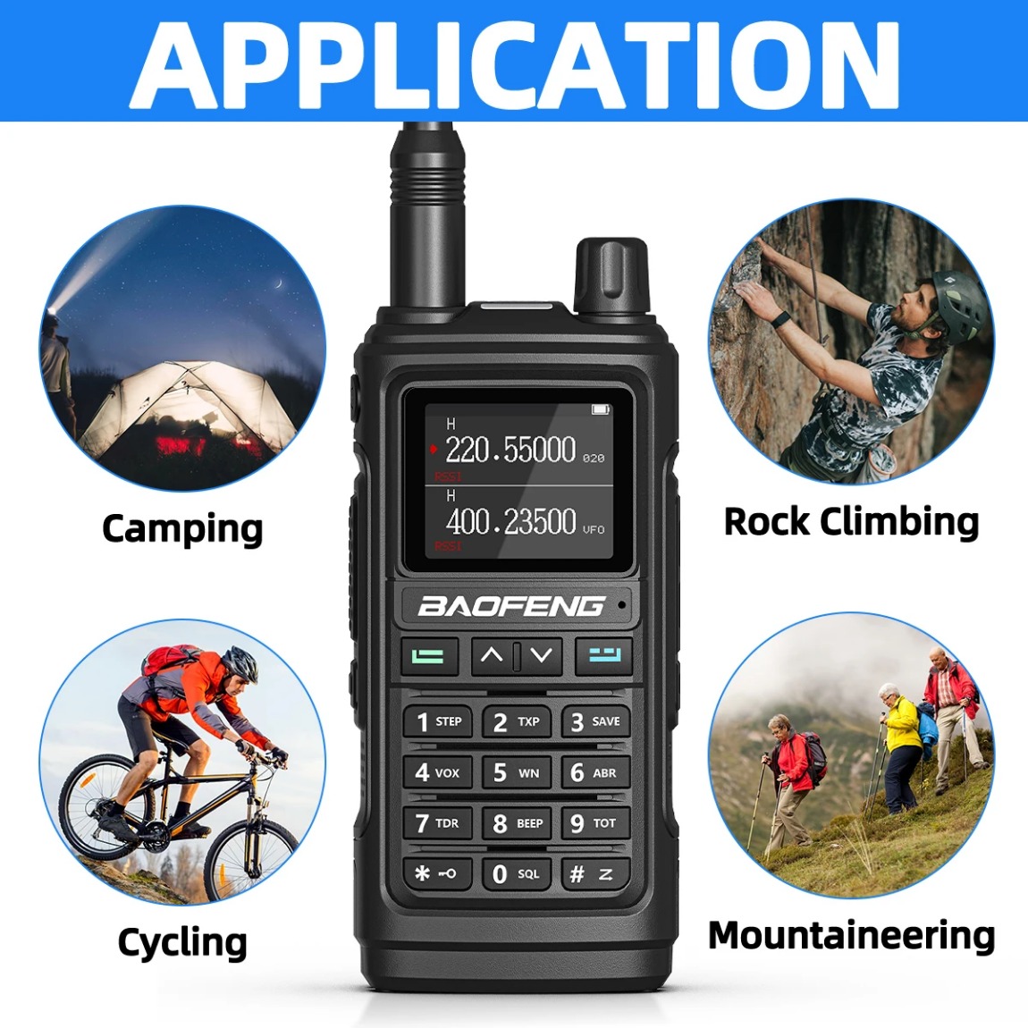 Baofeng UV-17 Pro V2 Walkie Talkie Tri Band Wireless Copy Frequency Long Range powerful Type-C UV-5R UV-21 Pro Ham Two Way Radio