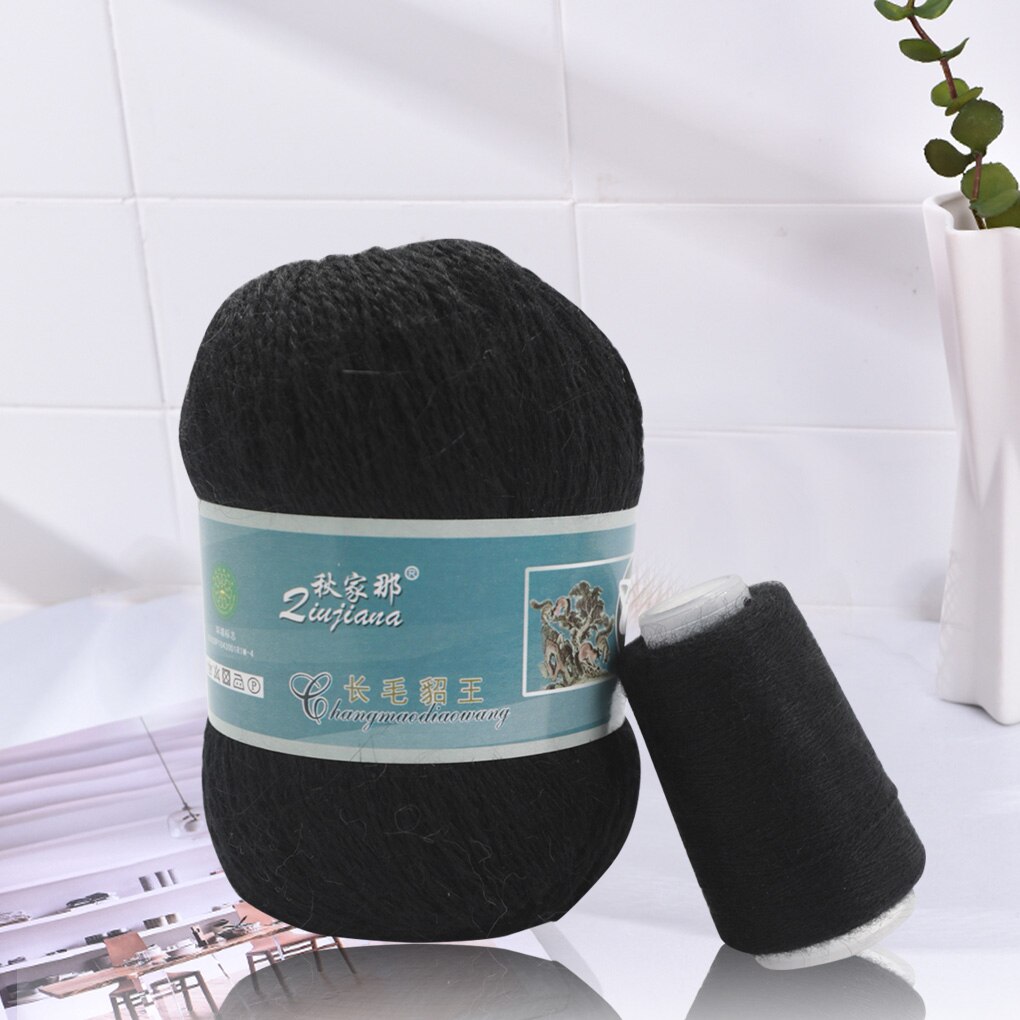 50+20g/set soft mink wool hand-knitted luxury long-wool cashmere Crochet knitted yarn suitable Scarf Cashmere: NO.12