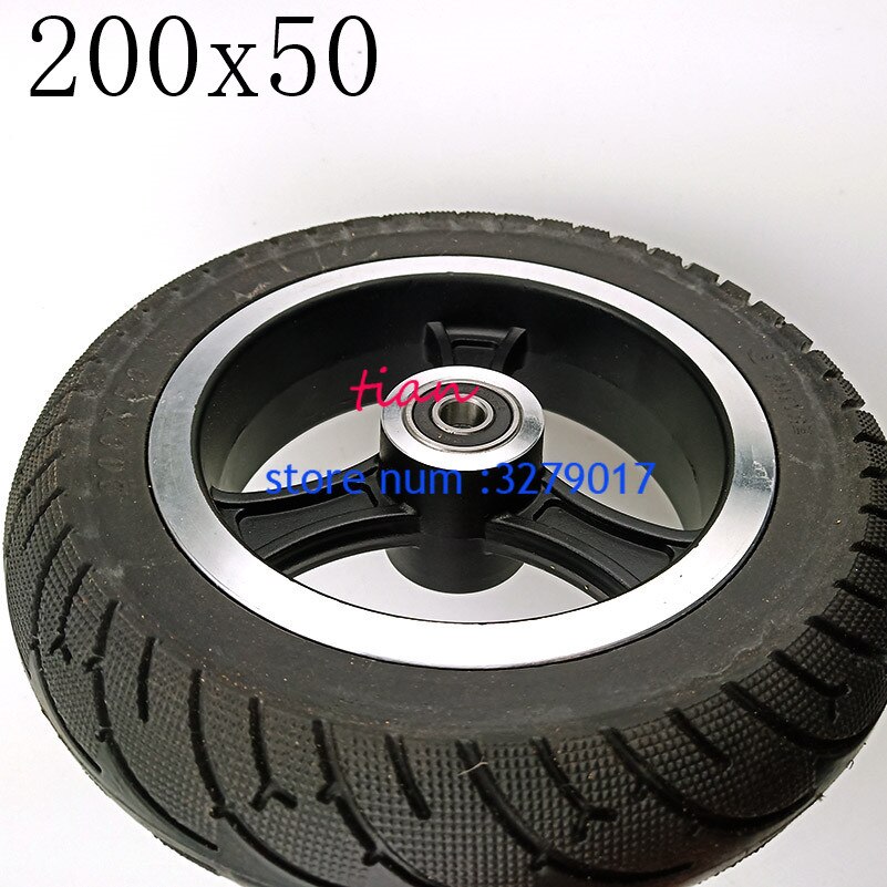 Good Reputation 200x50 Electric Scooter Solid Tyre with Hub for Aluminium Alloy Rims Tire,Electric Vehicle Solid Wheel