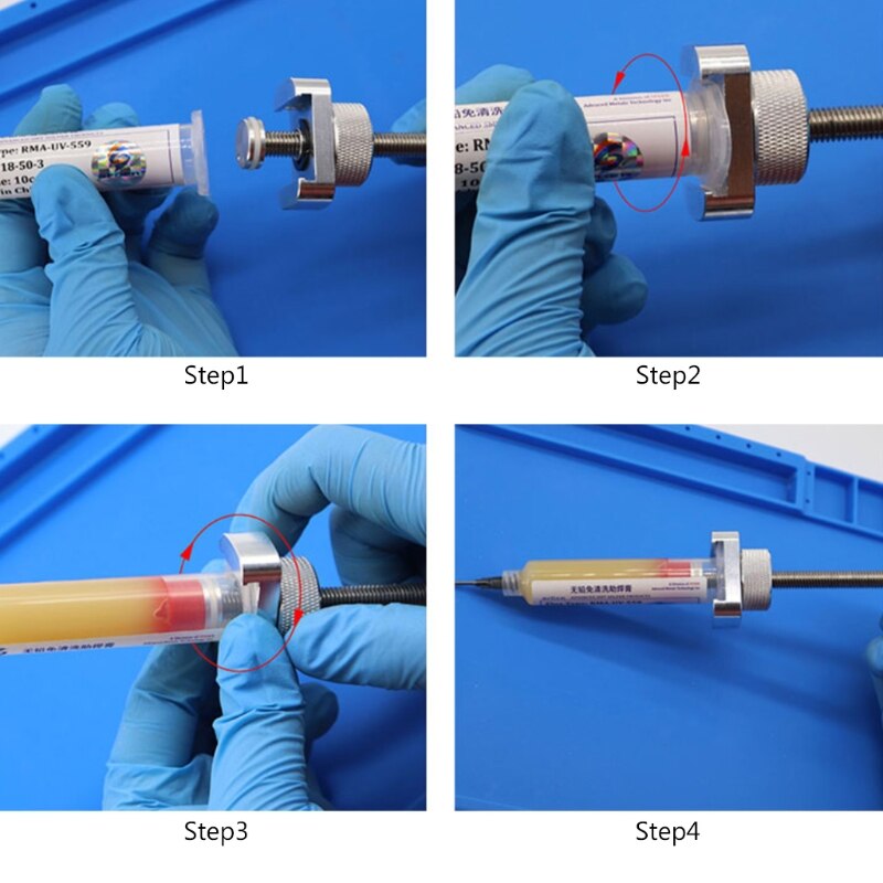 Aluminium Alloy Rotary Solder Paste Booster Schweißen Öl Nadel Barrel Booster