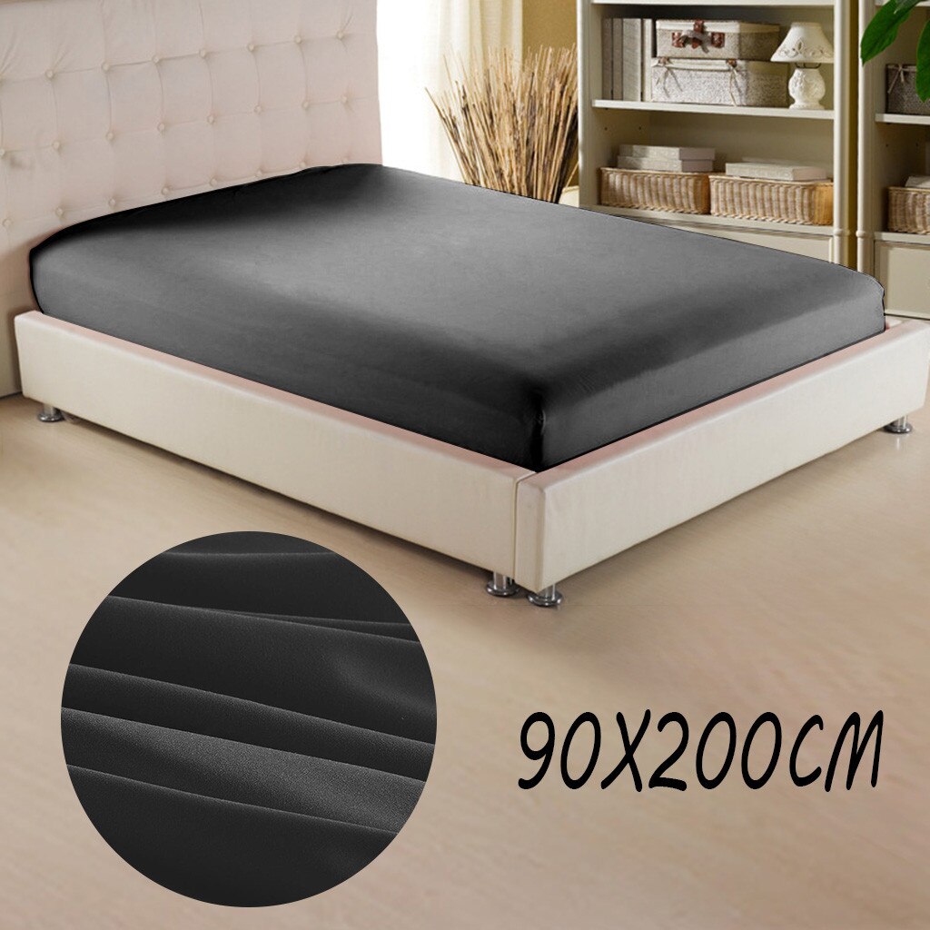 10 colors Mattress Protector Cover Solid Color Hypoallergenic Anti-mite Bed Sheet Mattress Pad Queen Size Cover 90 x 200cm
