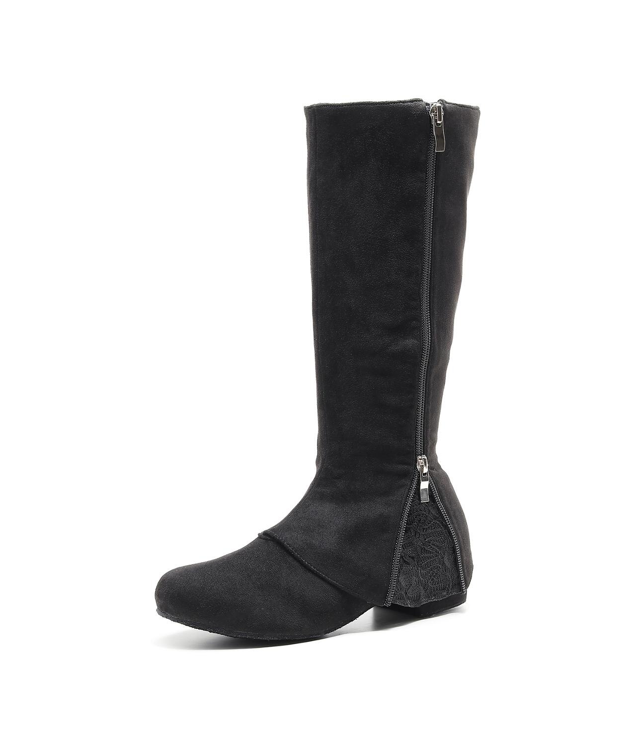 Women Dance Shoes Soft Sole boots Dancing Shoes Ballroom Tango Social Party Dancing Ladies long dance boots