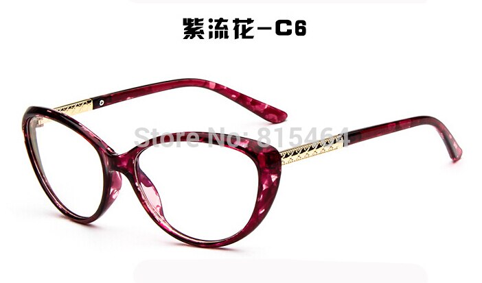 Japanse Cat Eye Vrouwen Brillen Frame UV400 Bescherming Vrouwelijke Computer Bril Monturas De Gafas Occhiali: C6