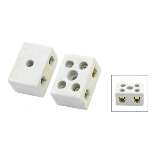 Ksol 2 Pcs 2W5H Hoge Temperatuur Porselein Klemmenblok 30A 110-600V