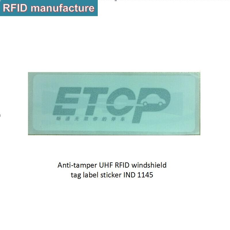 free shippping passive uhf epc gen2 long range rfid tag stick on vehicle access control car uhf rfid windshield card label