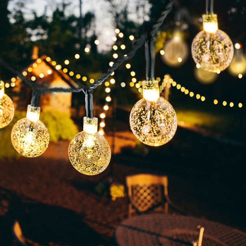 20 Leds Kristallen Bal 5M Solar Lamp Power Led String Kerstverlichting Solar Slingers Tuin Kerst Decor Outdoor tuin