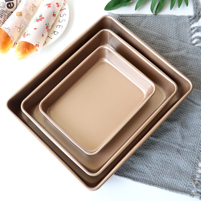 9/11/13 Inch Deepen Baking Pan Baking Tray Non-stick Metal Cake Bread Baguette Baking Pan Form Mold for Oven Bakeware