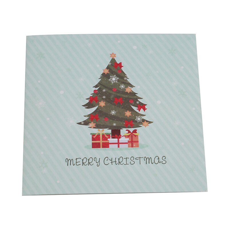 3D Christmas Tree Greeting Cards Paper DIY Hand Made Christmas Souvenirs Postcards Year Event Party Supplies YL978221