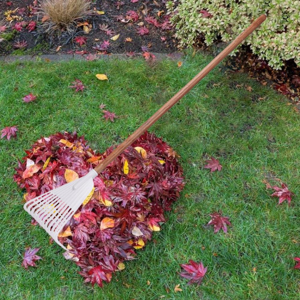 12-tooth Leaf Rake Agricultural Rake Grass Rake FLOWER Sowing Soil Loosening Rake Plastic Lawn Leaf Rake Garden Tool