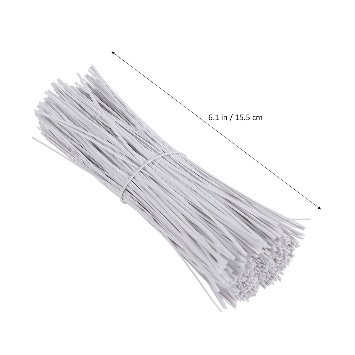 Fil de fer torsadé 15cm | Fil de fer revêtu de plastique, attaches de câble 500 pièces