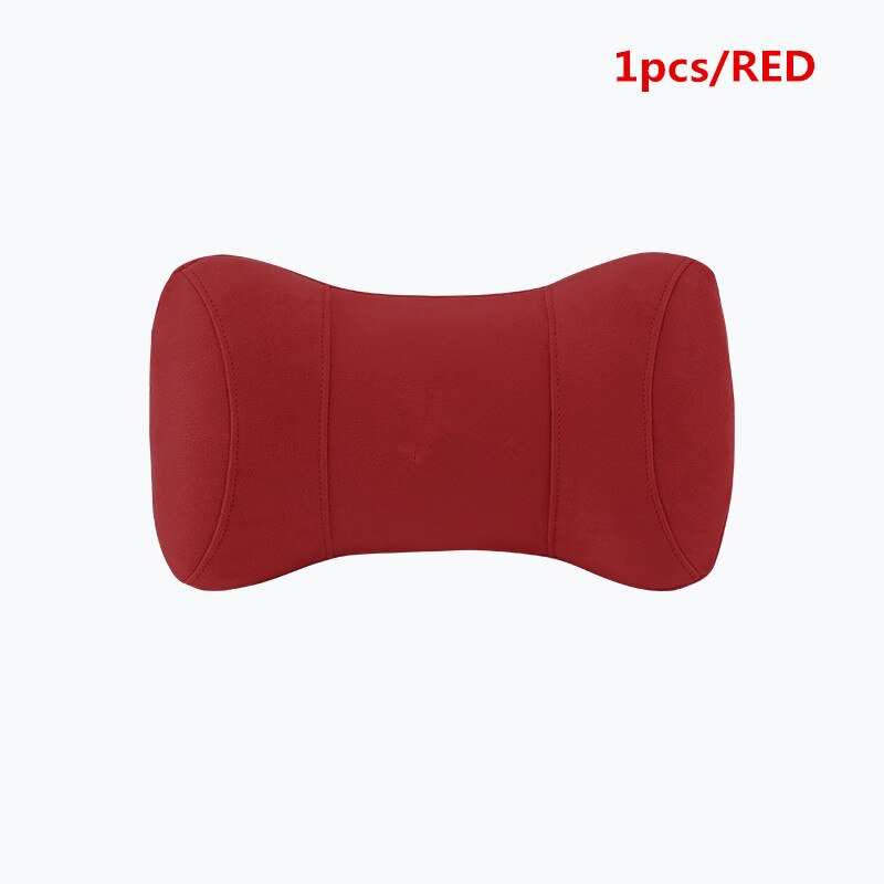 Appui-tête en mousse à mémoire de forme 3D, appui-tête réglable, pour Mercedes Benz logo W202 W203 W204 W208 W2: Car headrest RED