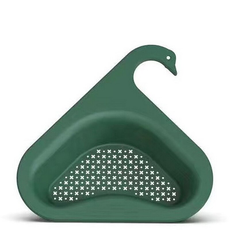 Sink Swan Drain Basket General Drain Basket Kitchen Leftover Sink Strainer: Green
