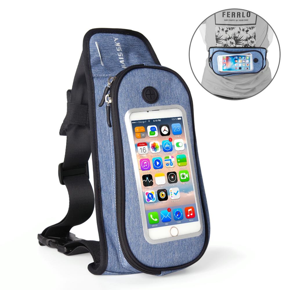Haissky 145 marsupio da corsa marsupio sportivo marsupio per cellulare palestra fitness borse donna uomo sentiero