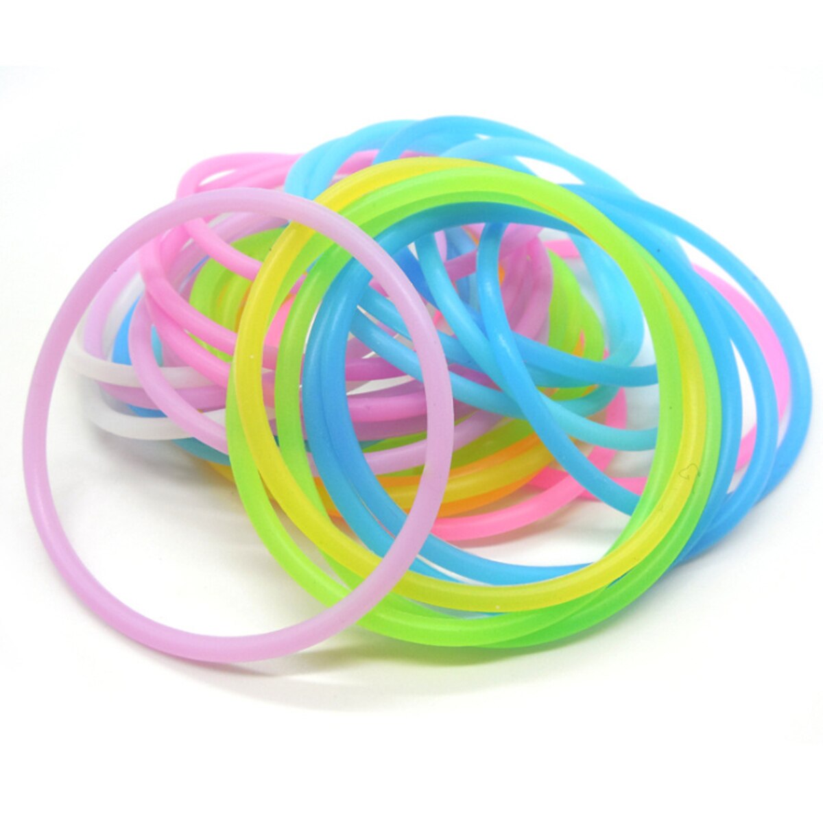 color silicone Women Hair Bands Waterproof Sports Bracelet Elastic Hair Rope Hair Accessoires