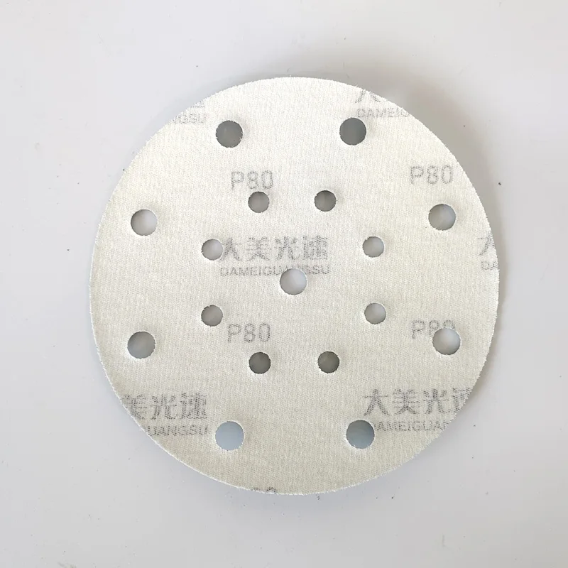 Sandpapirskive slipemiddel for festool 150mm tørrsjakkel 6 tommers keramisk film bakside bilsparkel lakkering blå flokket borrelås
