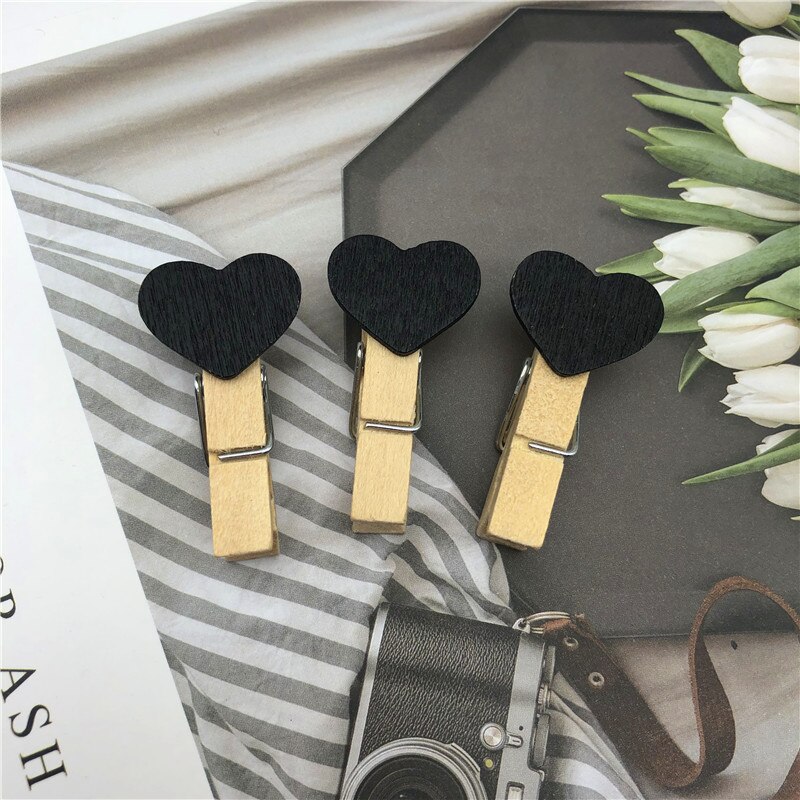 Mini pinzas de madera Natural para decoración de ropa, Clips para manualidades, pinza de madera portátil, 50 piezas: 5