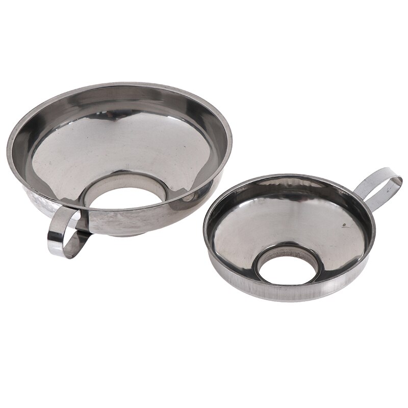 1pc Stainless Steel Wide Mouth Canning Funnel Large Mouth Funnels for Beans Sauces Liquid Oil Grain Salad Dressing Kitchen Tools