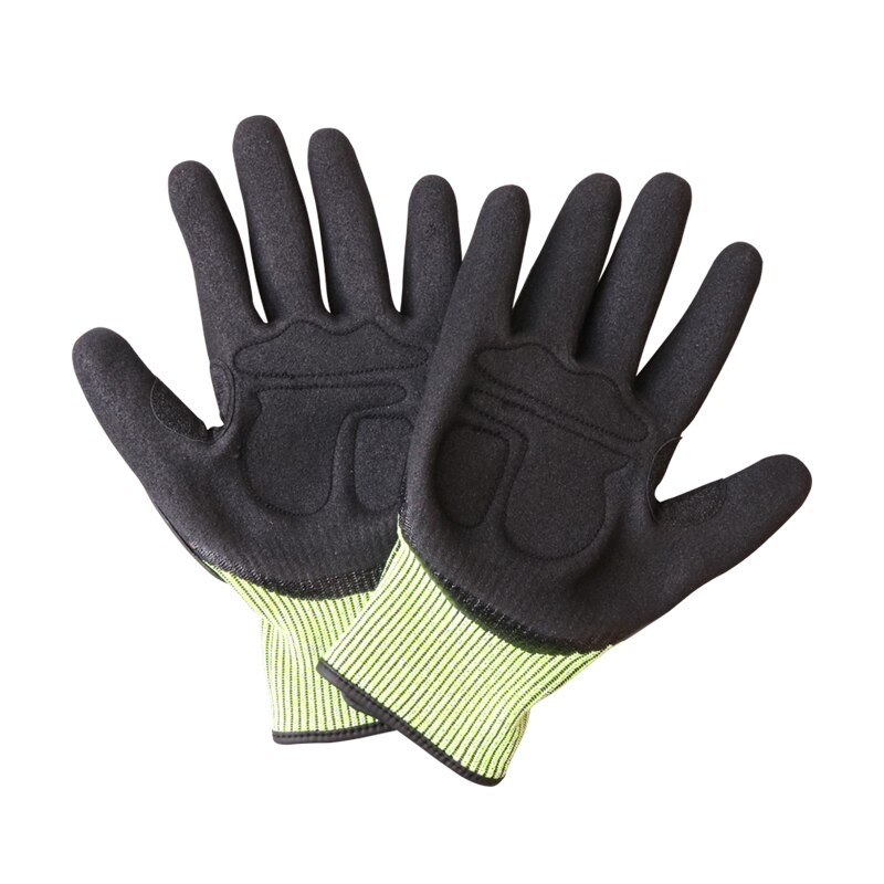 Skærebestandige handsker anti stødabsorberende mekanik slagfast gmg tpr sikkerhedsarbejdshandsker anti-vibrationsolietæt