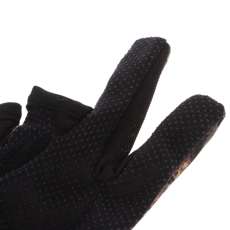 Vissen Handschoenen 3 Cut Vinger Slit Outdoor Sport Anti Slip Ademend Camouflage Q84C