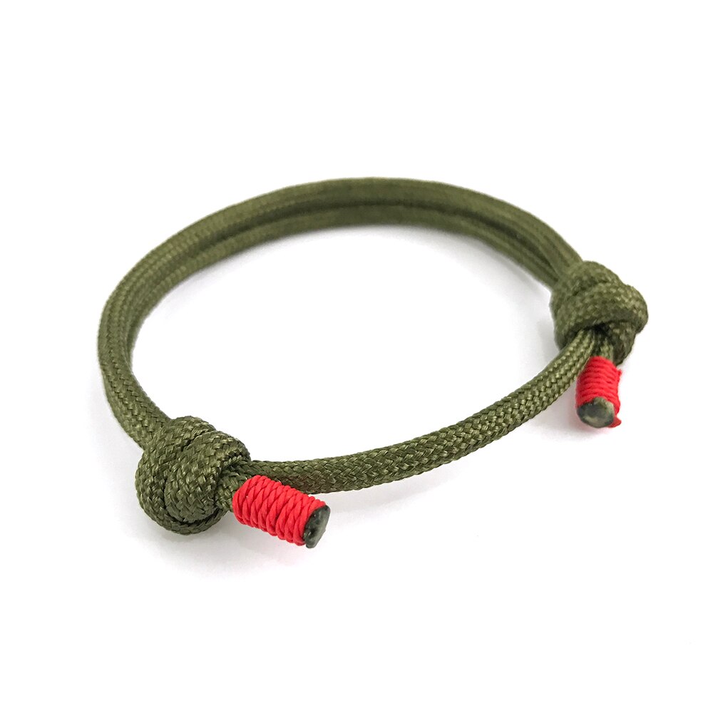 Pulsera ajustable de paracaídas de supervivencia para hombre y mujer, cuerda trenzada de emergencia para deportes al aire libre, de joyería, 1 Uds., 550