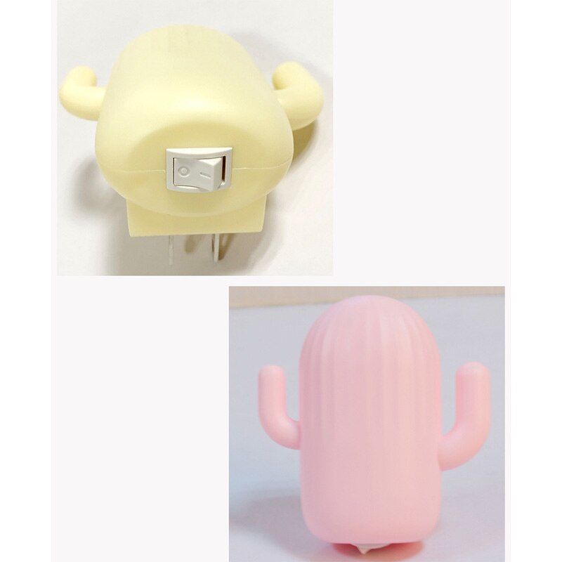 Mini Cactus Led Night Light Eu Plug Ster Licht Sensor Controle Kinderen Speelgoed Slaapkamer Bedlampje Met Baby Sleep Toy voor Kinderen