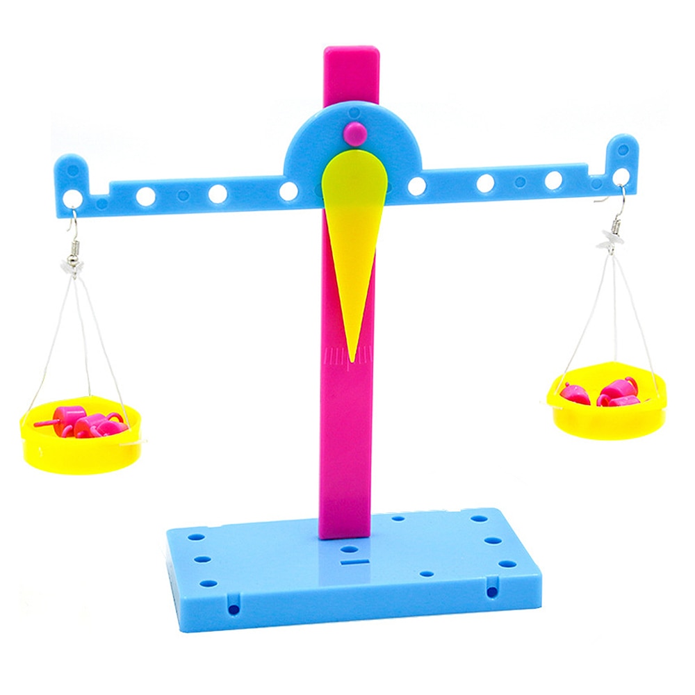 Escala de equilibrio de principio de palanca para niños juguete educativo temprano herramienta de enseñanza de Física de Material herramienta de combinación de Juguetes DIY