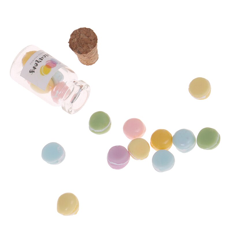 1 stücke Nette Mini 1/12 Skala Miniatur Puppenhaus Macaron vorgeben abspielen Küche Puppe Lebensmittel Nachtisch Zubehör Spielzeug