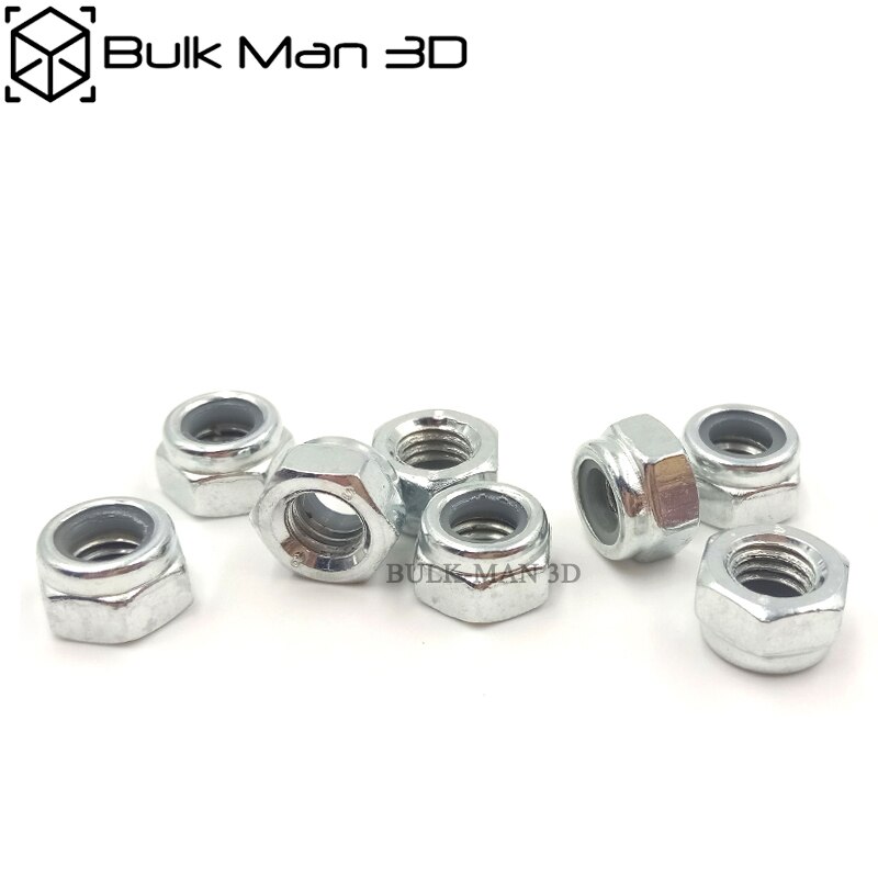 1000pcs M5 Nylon Lock Nut,Locking Nut,Self Lock Nut,Stainless Steel Self Locking Hex Nuts for CNC 3D Printer