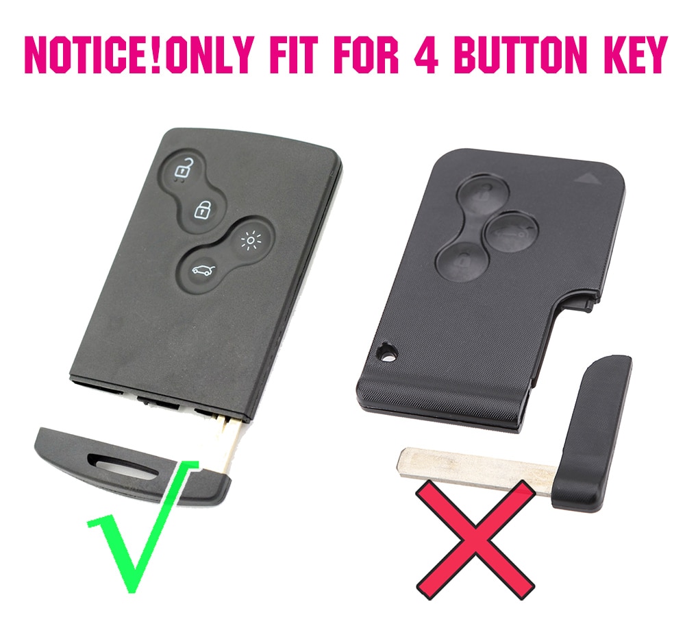 4- knops siliconen sleutelhoesje geschikt voor renault scenic clio laguna megane captur kaptur koleos duster sandero twingo