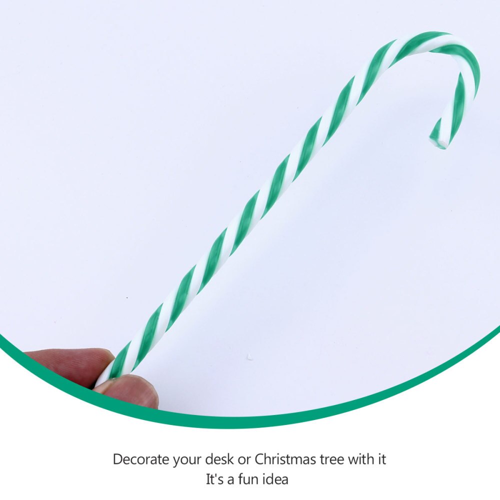 12 stuks decoratieve hangers in de vorm van een zuurstok, hangende kerstboomdecoratie in de vorm van een zuurstok