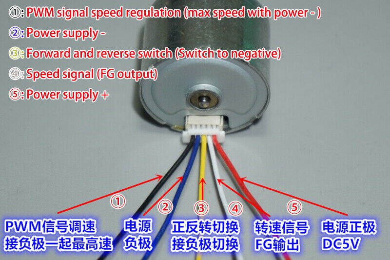 Micro 310 BLDC Brushless DC Motor DC 5V 9200RPM High Speed Built-in Driver Support CW CCW PWM
