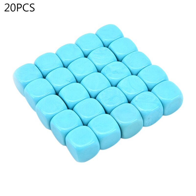 20 stücke 16mm Würfel Filetiert Ecke leer Würfel 6 Seitige DIY Engravable Lehre Würfel A0KA
