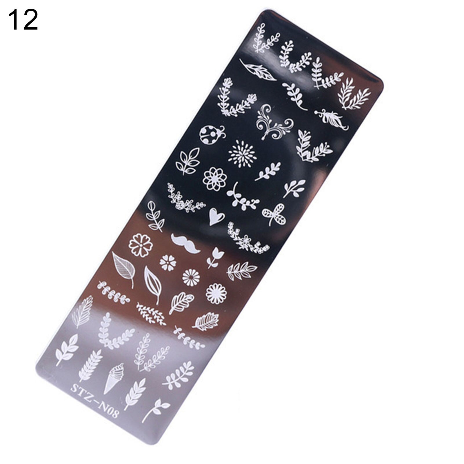 Accessoires pour ongles, tampon à tête Double face, polissage, peinture, dessin, manucure, stylo, outil de Nail Art,: 12