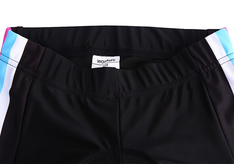 Wosawe kvinner motorsykkel shorts silika gel polstret støtsikker mtb terrengsykkel sykkel shorts undertøy underbukser tights