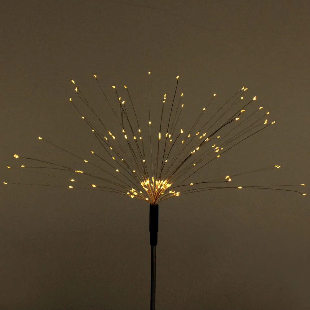 Anblub 90/150 Led Solar Vuurwerk Kleurrijke Outdoor Waterdichte Tuin Lampen Energiebesparing: Warm White / 150 LEDs