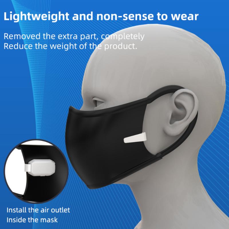 Summer Personal Wearable Air Face Mask Fan USB Rechargeable Mini Portable Reusable Clip-On Electric Fans Air Conditioning