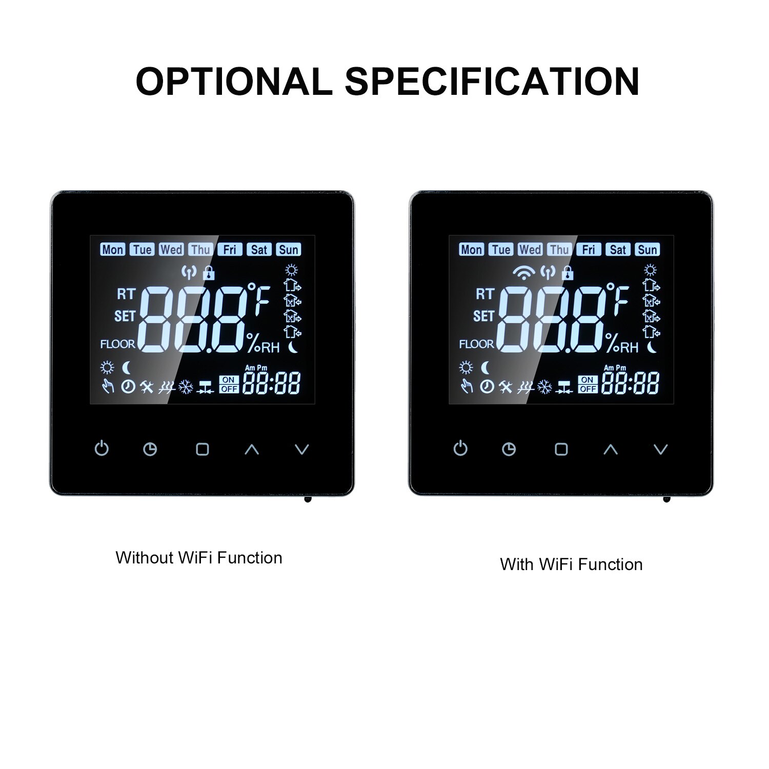 Slimme Thermostaat Lcd Touch-Screen Programmeerbare Thermostaat Met Water Verwarming 3A Digitale Temperatuur Controller Voor Thuis