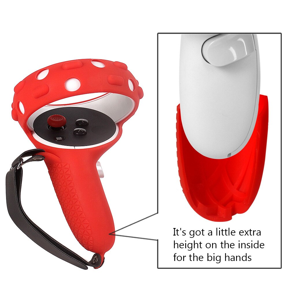 Handle Cover Grip For Oculus Quest 2 Knuckle Strap Gun Stock VR Glasses Virtual Reality Game Accessories Headset Gaming Helmet