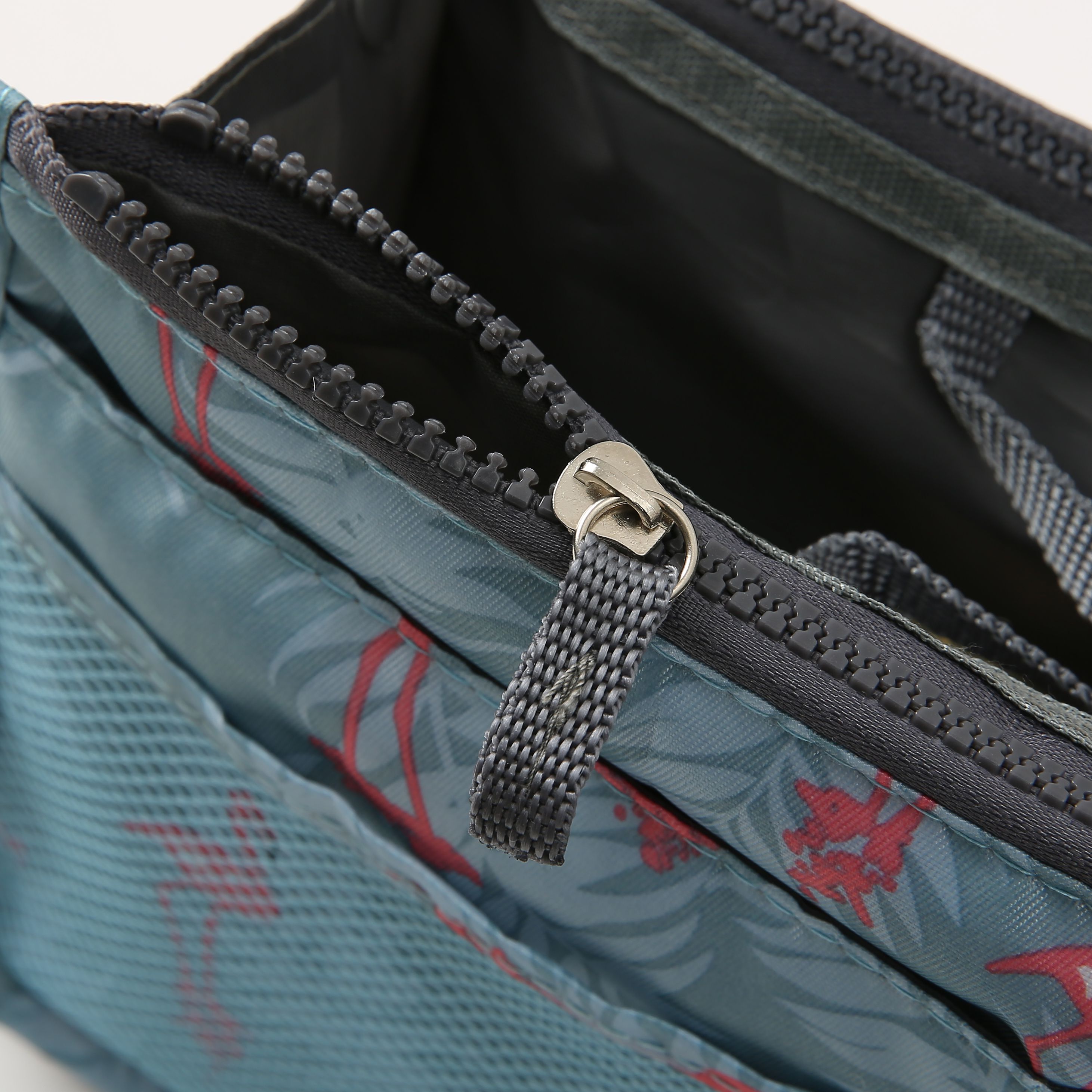 Estuche para maquillaje de viaje para mujer, bolsa organizadora de inserción, bolso de nilón forro grande, bolso de cosméticos para mujer